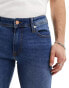 Jack & Jones liam skinny jeans in mid blue