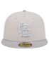 Men's Khaki/Gray St. Louis Cardinals Two-Tone Color Pack 59FIFTY Fitted Hat