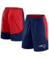 Men's Navy/Red New England Patriots Go Hard Shorts