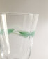 Dragonfly transfer wine glass