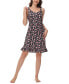 Women's Printed Ruffle Nightgown