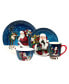 Santa's Secret 16 Pc. Dinnerware Set, Service for 4