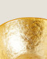 Golden glass bowl