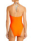 Solid & Striped 299563 Women The Ariana Halter Cutout One Piece Swimsuit Size S