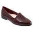 Trotters Liz Croco T2068-648 Womens Burgundy Leather Loafer Flats Shoes 6