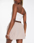 I Saw It First mini parachute skirt in camel