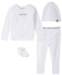 Baby Boys or Girls Organic Cotton Layette, 4 Piece Set