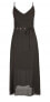 City Chic 154262 Women's 'Dreamy' Belted V-Neck Maxi Dress Black Sz. Large