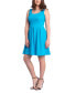 Women's Sleeveless Knee Pleated Pocket Dress