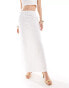 4th & Reckless broderie lace maxi skirt co-ord in white