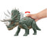 JURASSIC WORLD Toy Dinosaur With Gigantic Trackers Triceratops Attacks Figure