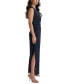 Women's V-Neck Side-Knot Sleeveless Gown