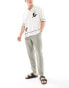 New Look linen blend trouser in khaki