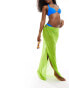 Threadbare beach maxi skirt in lime green