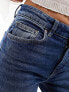 Mango straight leg jeans in dark wash blue