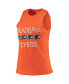 Women's Orange, Black Philadelphia Flyers Meter Tank Top and Pants Sleep Set