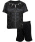 Toddler Boys Avengers Captain America Iron Man Venom Hulk Cosplay Athletic T-Shirt and Shorts Outfit Set to