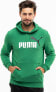 Puma Bluza męska Puma ESS 2 Col Big Logo Hoodie TR zielona 586765 86 L