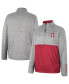 Men's Gray Stanford Cardinal John Half-Zip Jacket