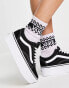 Vans Old Skool Stackform trainers in black and white