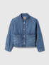 Quilted Denim Shirt Jacket