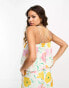 Object cami top co-ord in pink and yellow floral print