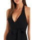 SEA LEVEL SWIM 293060 Dark Romance Plunge One-Piece w/Bonded Belt Size 8