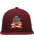 Men's Maroon Arizona State Sun Devils Patriotic On-Field Baseball Fitted Hat