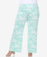 Plus Size Floral Paisley Palazzo Pants