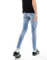 Jack & Jones pete tapered jeans in light blue