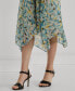 Women's Floral Handkerchief Midi Skirt