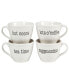 Just Words Set of 4 Jumbo Cups