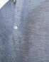 Jack & Jones half placket shirt in denim blue