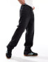 HUGO Blue nate loose fit denim jeans in charcoal grey