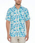 Men's Regular-Fit Tropical Parrot Print Short Sleeve Shirt