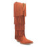 Dingo Wild Child Fringe Snip Toe Cowboy Womens Orange Casual Boots DI276-220