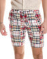 Brooks Brothers Madras Patch Short Men's Red 32