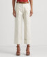 Double-Faced Stretch Cotton Ankle Pants