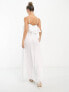 Vila Bridal frill top cami maxi dress in white