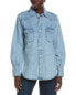 Chaser Garment-Dyed Denim Elk Button-Down Shirt Women's Blue Xs