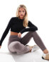 ASOS 4505 Petite seamless high waist gym leggings in violet