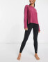 Nike Yoga Essentials dri fit long sleeve top in maroon