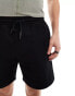 ASOS DESIGN premium heavyweight oversized shorts in black