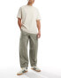 Selected Homme loose fit cargo trouser in khaki