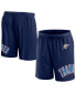 Men's Navy Oklahoma City Thunder Free Throw Mesh Shorts