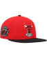 Men's Red, Black Chicago Bulls Hardwood Classics Team Side Fitted Hat