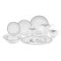 Alina Silver 57-PC Dinnerware Set, Service for 8