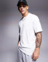 Armani Exchange square logo t-shirt in off white