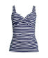 Plus Size DD-Cup V-Neck Wrap Underwire Tankini Swimsuit Top