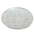 Mosaic Gold- Silver Tone Canape Plates Set of 6